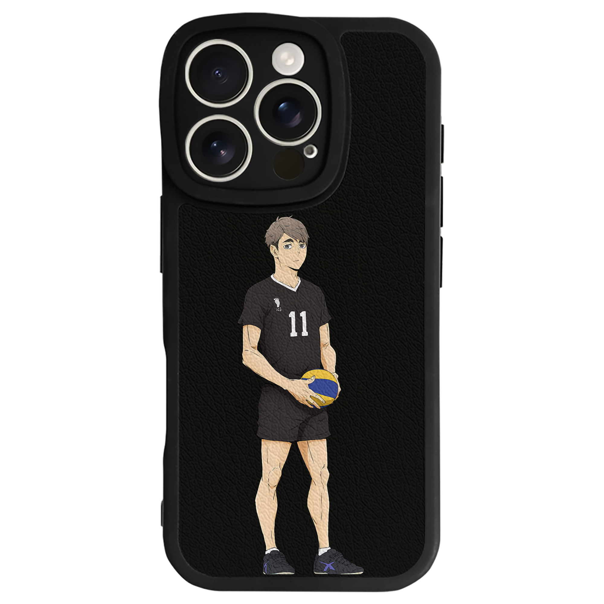 （画像用） ハイキュー!! Haikyu!! 【iPhone 16シリーズ対応】シリコンスマホケース（レザー調） 材質：シリコン
